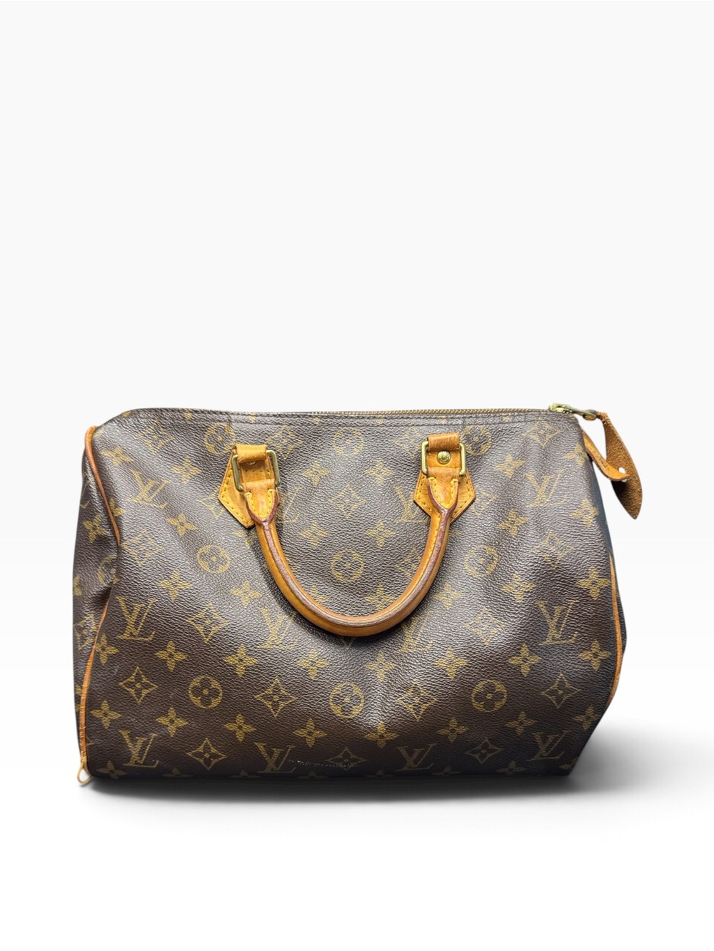 Louis Vuitton Vintage Speedy 30 Monogram Canvas Handbag Made in USA